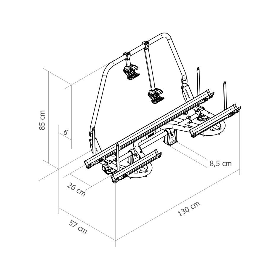 Fahrradträger Thule Caravan Superb, 57 cm