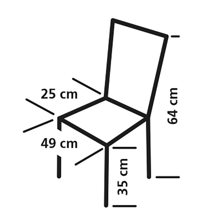 Faltstuhl Calais, schwarz