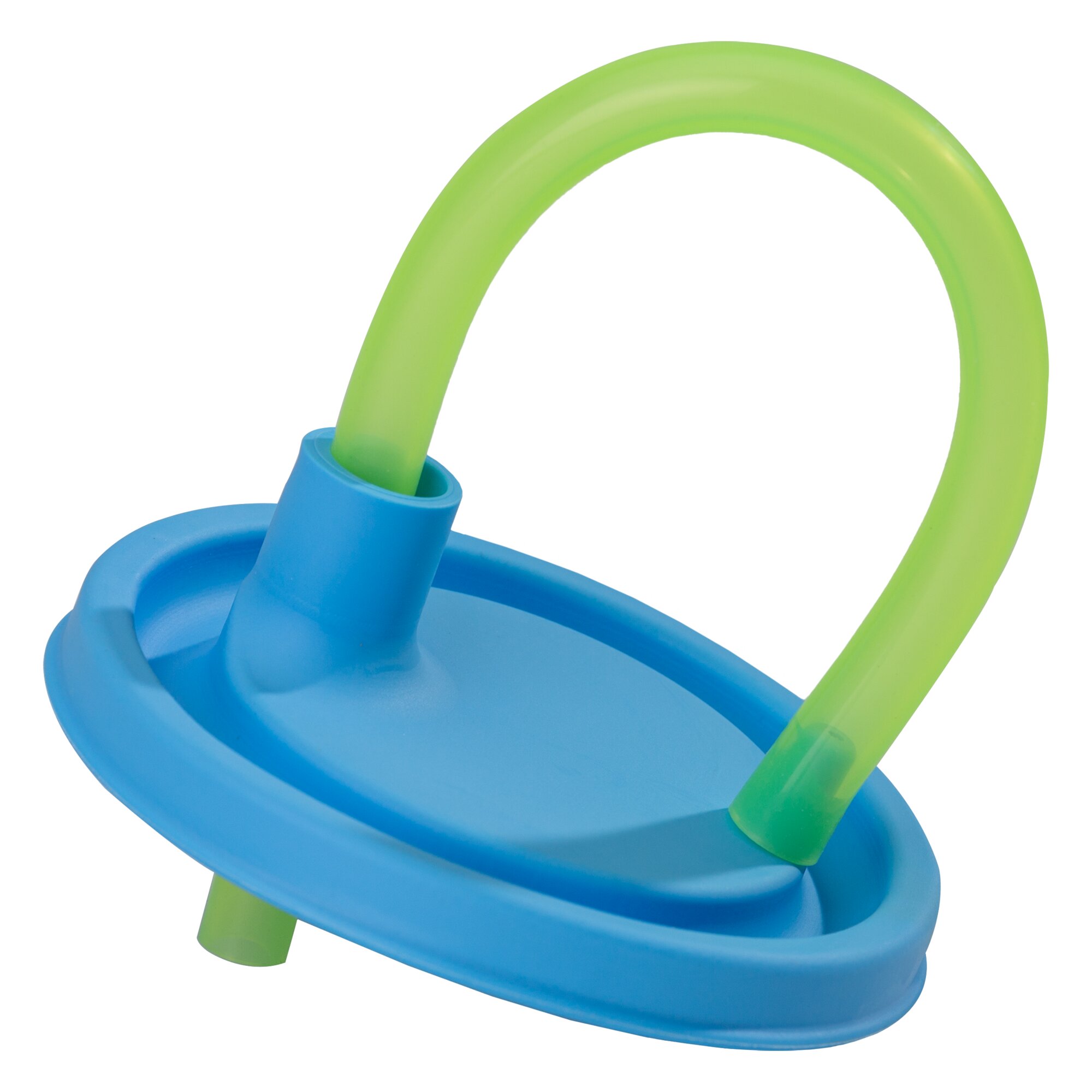 Deckel mit Trinkhalm, blau