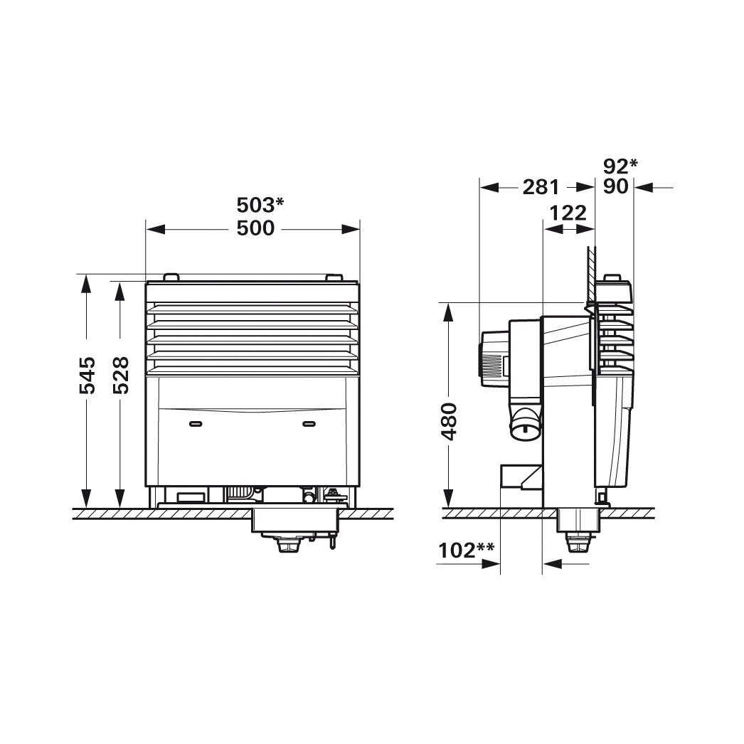 Heizung Truma S 3004 ohne Verkleidung