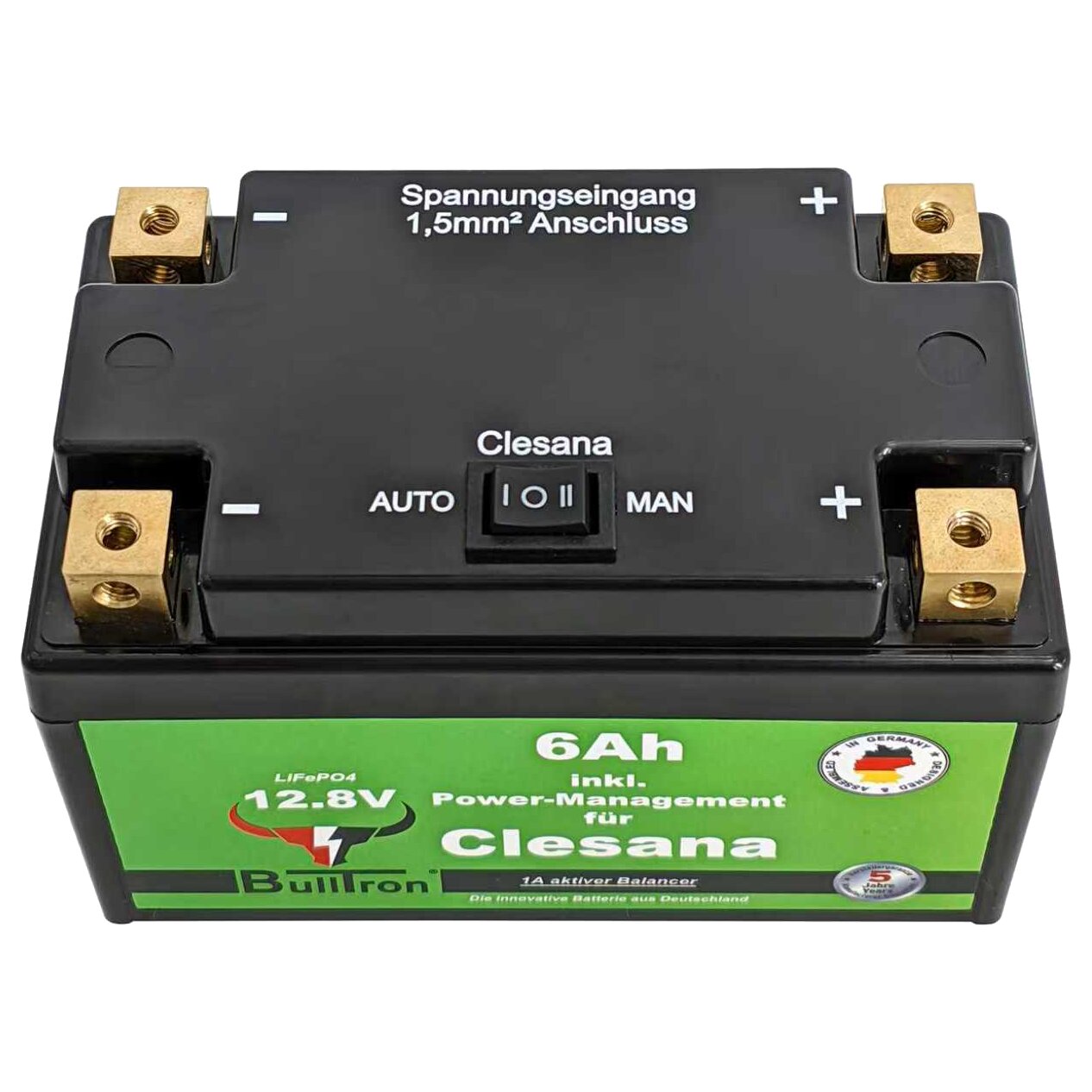 Lithium Batterie für Clesana C1 mit integriertem Power-Management & Anschlusskabel