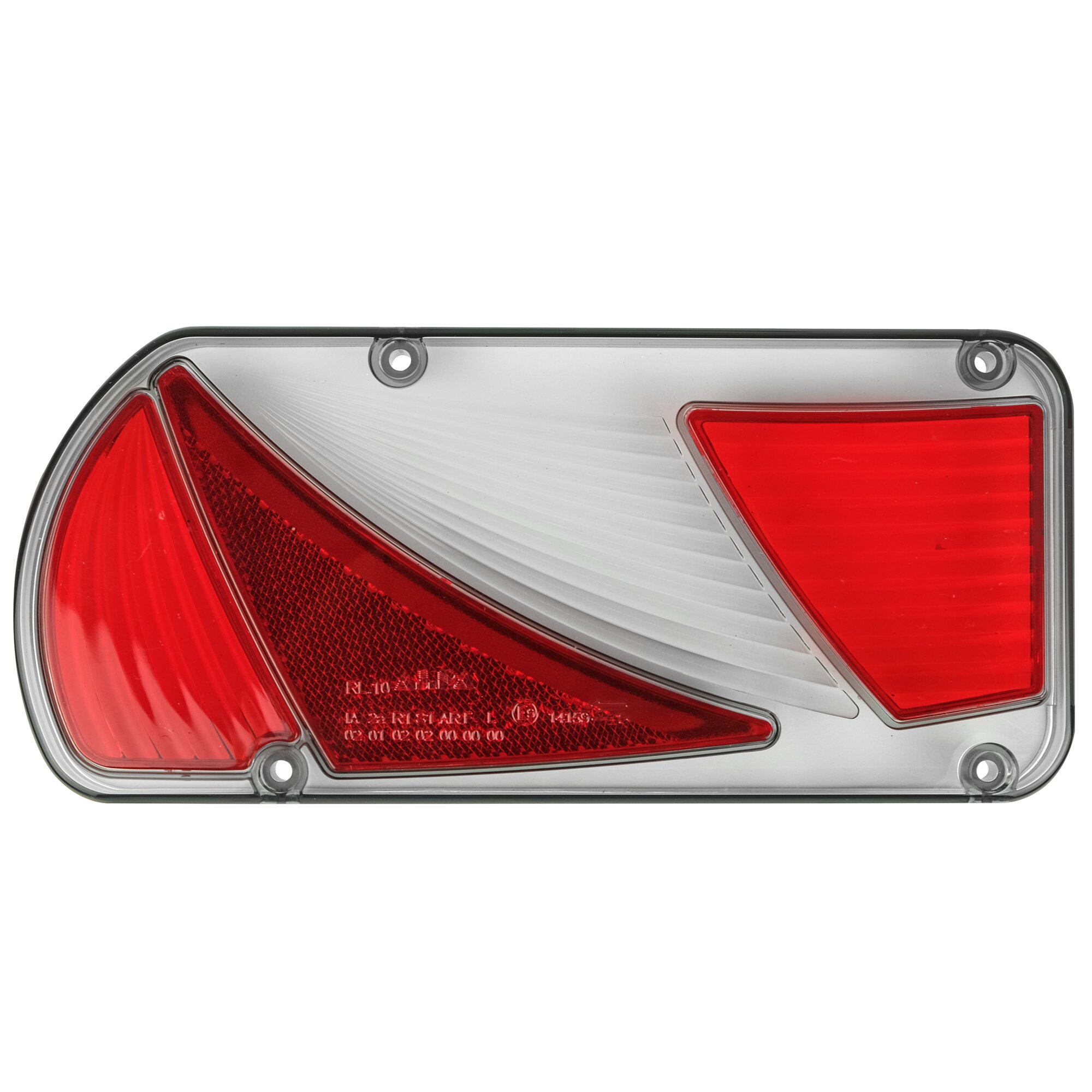 Lichtscheibe ohne Kennzeichenbeleuchtung für Kupplungsträger, links