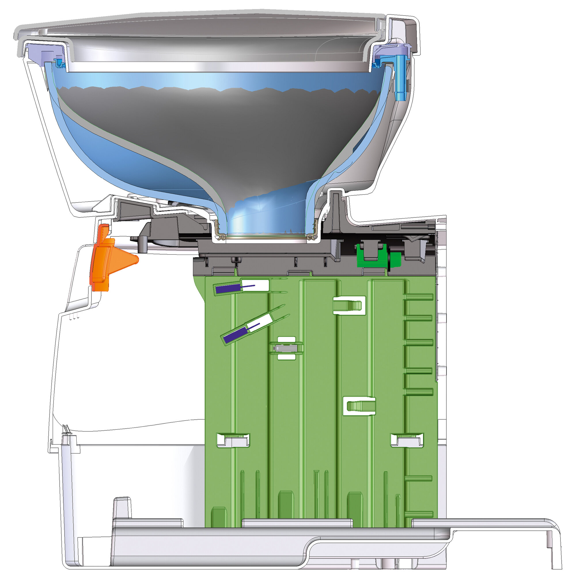 Cassettentoilette CT 4000 ohne Spülwassertank CTS 4110