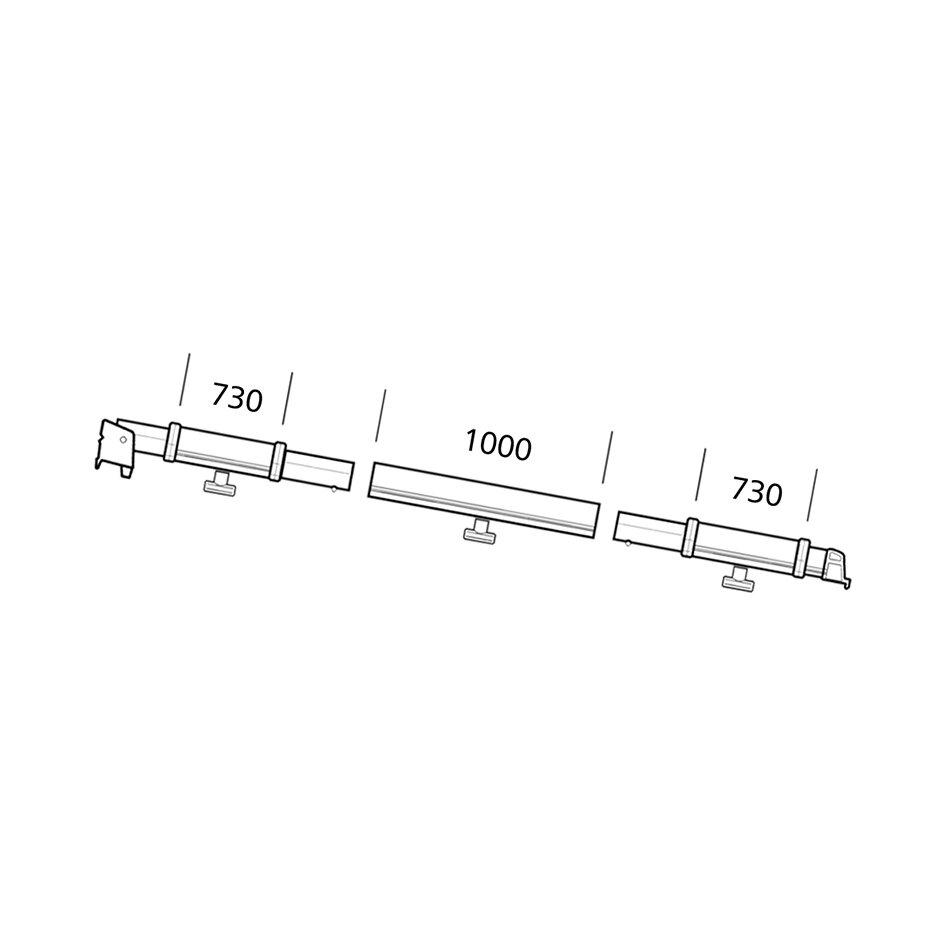 Klemmprofil Thule Residence/Panorama, links