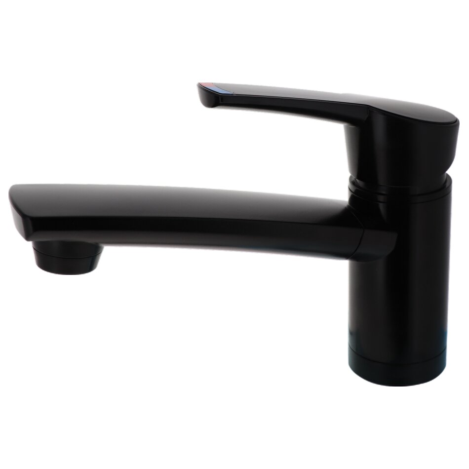 Einhebelmischer Como Kompakt schwarz matt, Auslauflänge 140 mm, lose