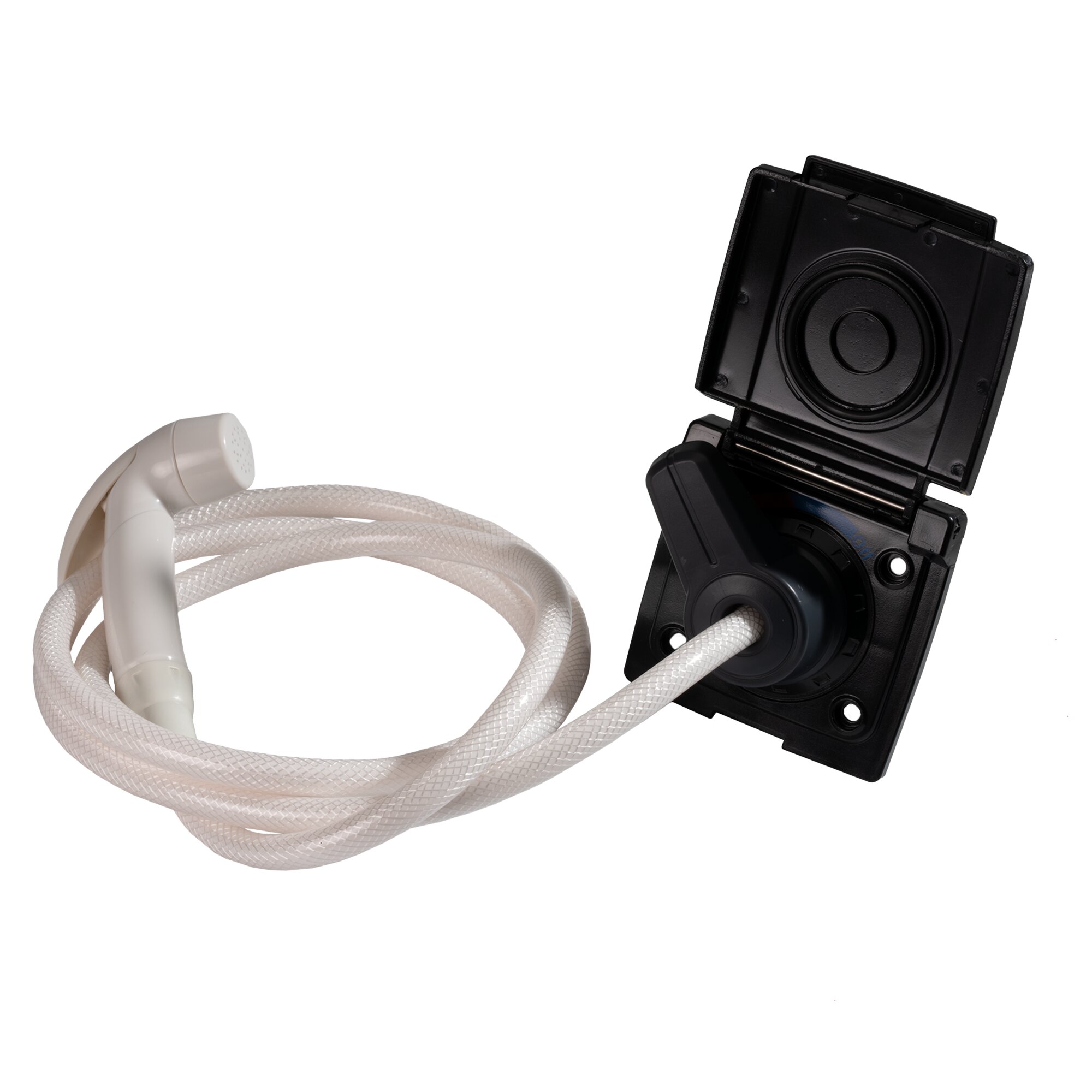 Externer Duschanschluss mit Wassersteckdose