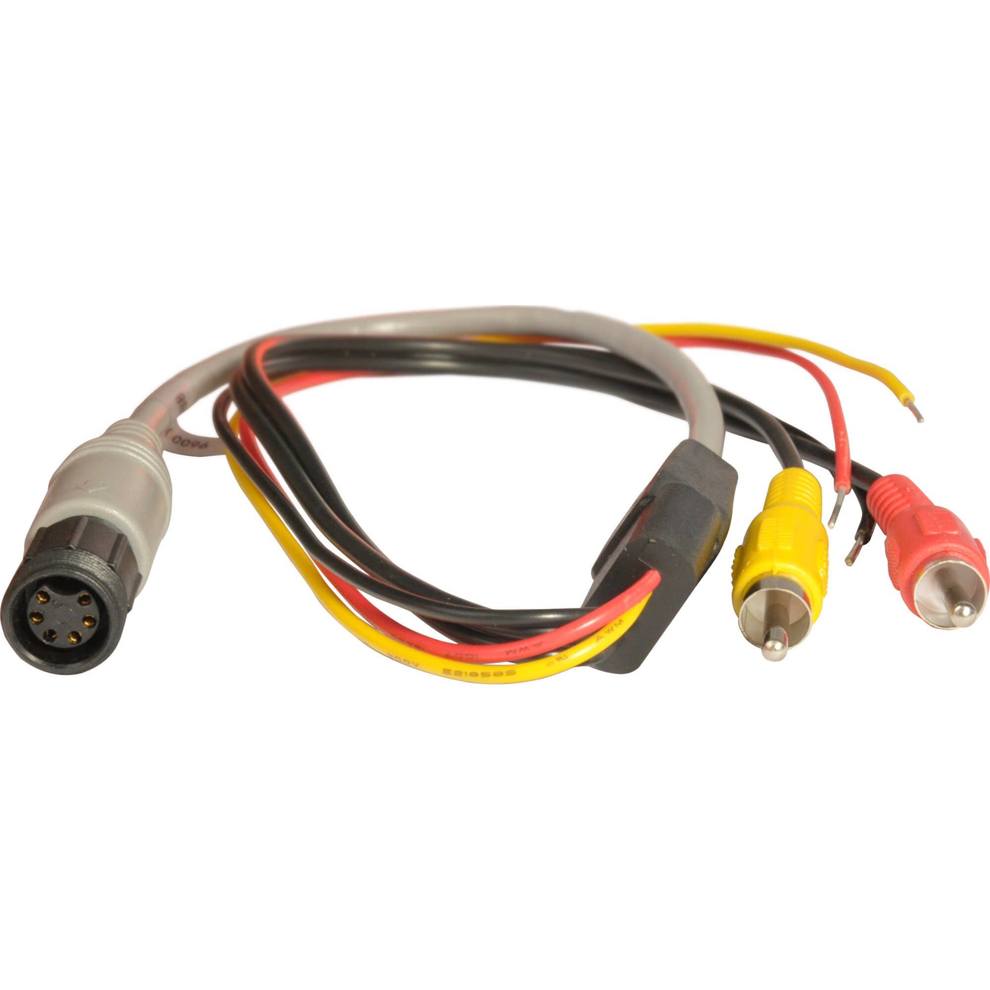Adapter Monitor, 6-polige Schraubkupplung auf Cinch-Stecker
