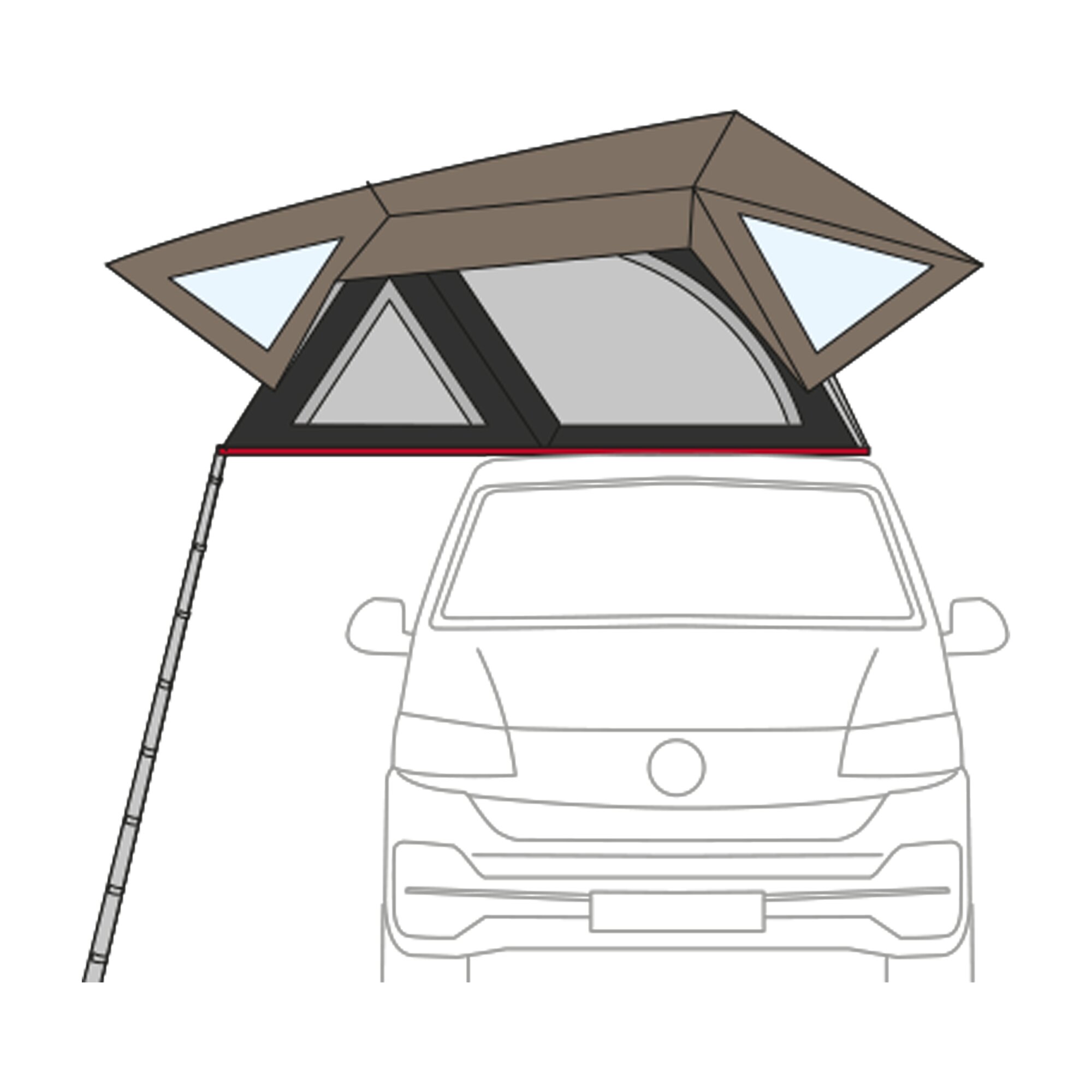 Dachzelt Moonlight Tent, 180 cm